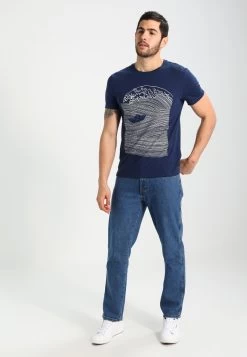 Pier One Camiseta Estampada - Dark Blue/White -Pier One 06ab58ea59a0459eb1744c727fbfd451