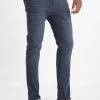 Pier One Coloured Baron - Vaqueros Slim Fit - Dark Blue -Pier One 0a6e1edc59244c95bcb560b8815f89ec