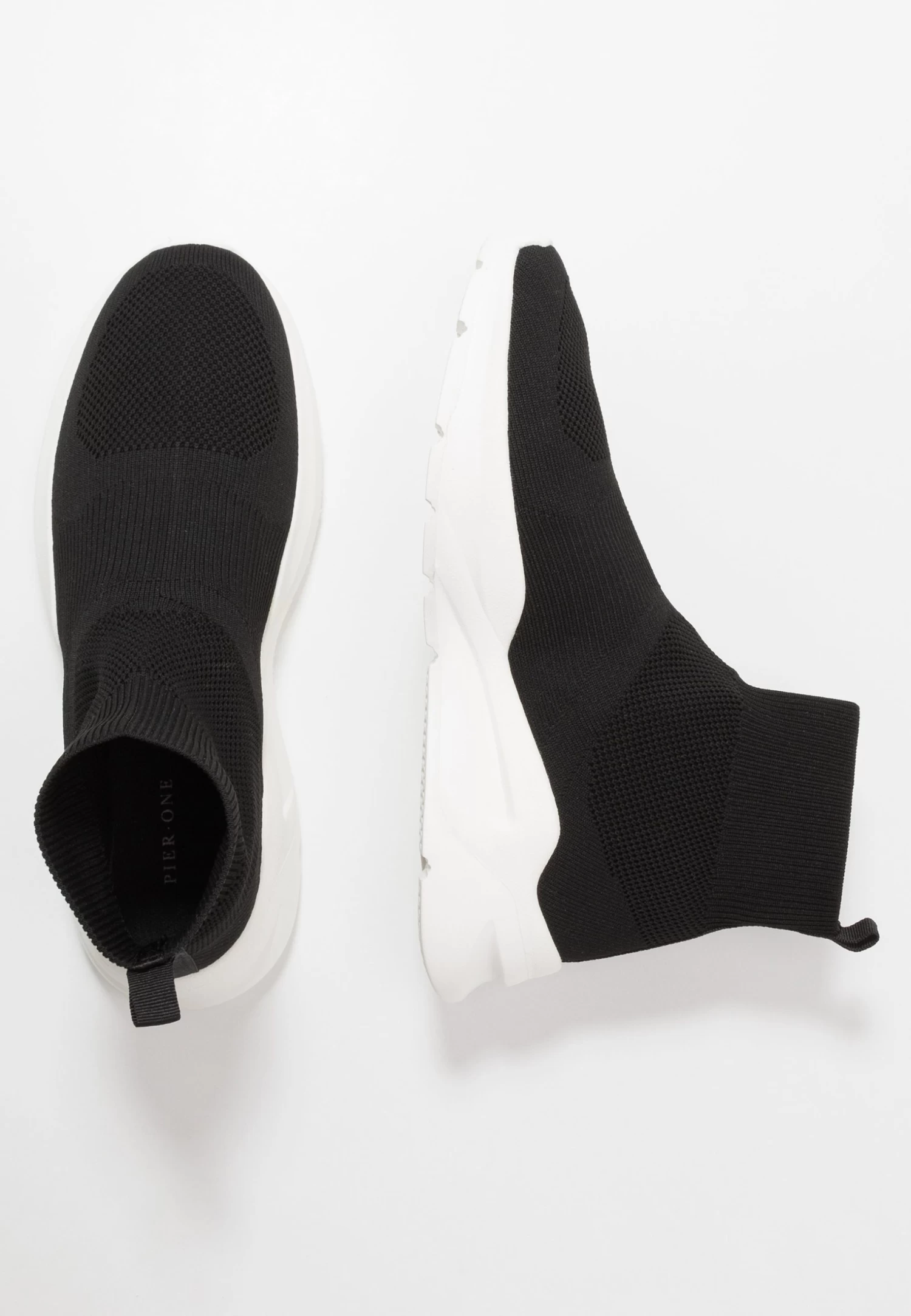 Pier One Zapatillas Altas - Black/White 4 Pier One Zapatillas Altas - Black/White - Imagen 2