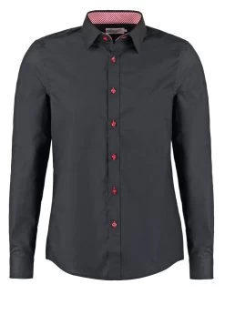 Pier One Camisa - Black/Red -Pier One 1457bf032630407d91c460f9847681a9