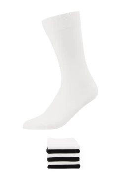 Pier One 7 Pack - Calcetines - White/Black -Pier One 14ee74fff78040a385642c4a34895df4