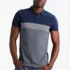Pier One Polo - Dark Blue/Mottled Grey