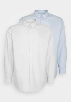 Pier One 2 Pack- Camisa Elegante - White/Light Blue -Pier One 1dcbc091ff00436fb7371d7394a1aa8f