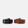Pier One 2 Pack Unisex - Cinturón - Black/Cognac -Pier One 2f8356d00e94424e9b370f49a86d96f0