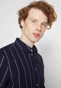 Pier One Linen Mix Stripe - Camisa - Dark Blue 11 Pier One Linen Mix Stripe - Camisa - Dark Blue -Pier One 368860f76af348d18efc7d675b2e5f38