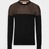 Pier One Jersey De Punto - Black/Brown