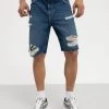 Pier One Shorts Vaqueros - Dark Blue Denim -Pier One 4339318a9d5945b59f53f364edca03d2
