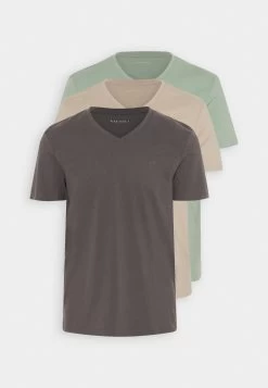 Pier One V Neck Bird Tonal 3 Pack - Camiseta Básica - Mint/Off-Whit/Blue Grey 15 Pier One V Neck Bird Tonal 3 Pack - Camiseta Básica - Mint/Off-Whit/Blue Grey -Pier One 493207f032b64f67a5273208d1791c07