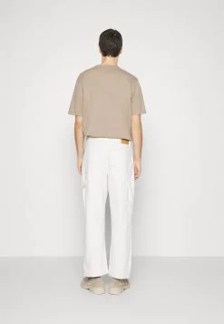 Pier One Carpenter Colored Twill- Vaqueros Rectos - Off-White -Pier One 4fab3a7ad84e43dfa273cbbbc4f63ebc