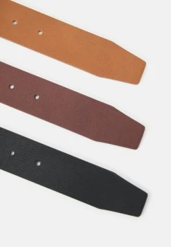 Pier One 3 Pack Unisex - Cinturón - Black/Brown/Cognac -Pier One 5093dbbd357b48f4906cc633ff9bf4ec