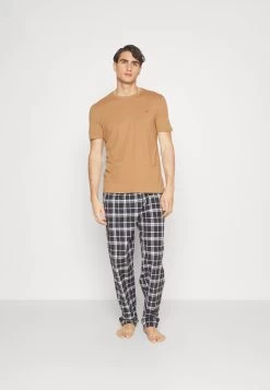 Pier One Unisex 5 Pack - Camiseta Básica - Off-White/Tan/Orange