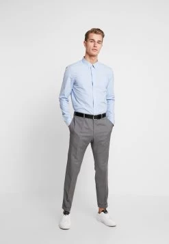 Pier One 2 Pack - Camisa Elegante - White/Light Blue