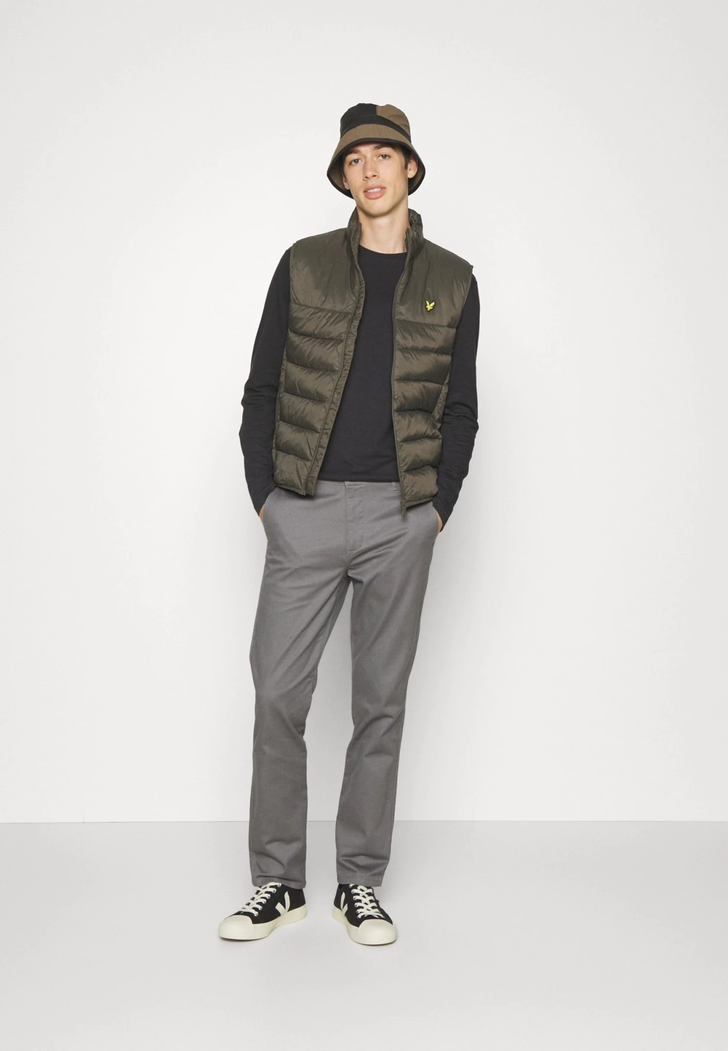 Pier One 5 Pack - Camiseta De Manga Larga - White/Dark Green/Light Green/Black 3 Pier One 5 Pack - Camiseta De Manga Larga - White/Dark Green/Light Green/Black