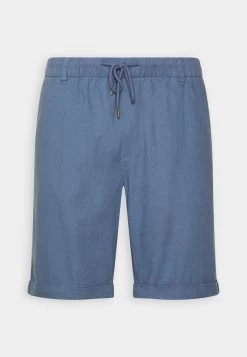 Pier One Linen Blend Drawcord Shorts- Shorts - Blue -Pier One 609305b411ae4fd897e85e7620e5b545