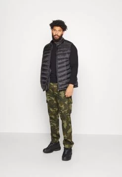 Pier One Pantalones Cargo - Black/Olive -Pier One 64fca1d8e8f94f96b7ea42243c41e948