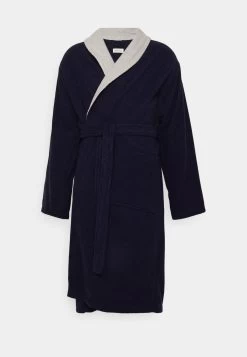 Pier One Shawl Towel Bathrobe - Albornoz -Dark Blue -Pier One 67f610d064e84b5daaa9a12f82d45b4b
