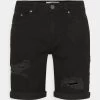 Pier One Shorts Vaqueros - Black -Pier One 6a5f776f052149fab21c0f7a06b3f55c