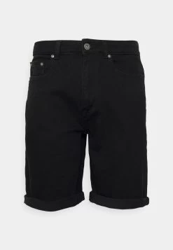 Pier One Shorts Vaqueros - Black Denim