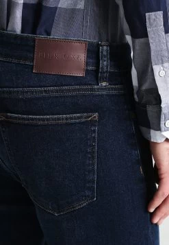 Pier One Basic - Vaqueros Rectos - Dark Blue Denim -Pier One 7aa5df5983c44365808e18ddcad2589e