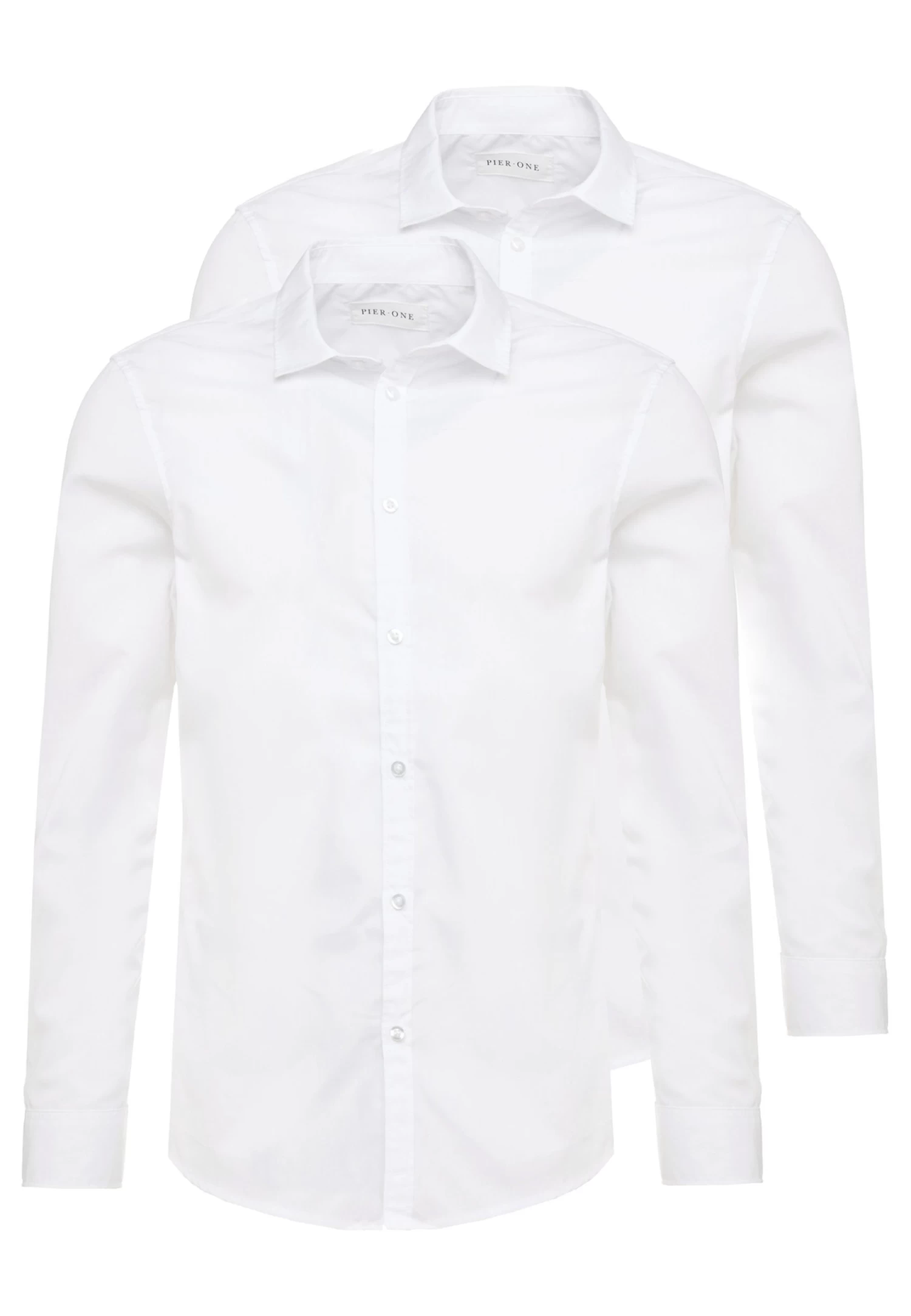 Pier One 2 Pack - Camisa Elegante - White 7 Pier One 2 Pack - Camisa Elegante - White - Imagen 5