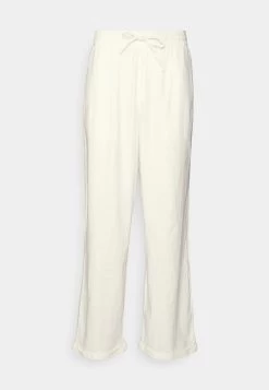 Pier One Drawcord Trousers Linen Blend - Pantalones - White -Pier One 82865836bb5b4fff94da44c3eaf1558d