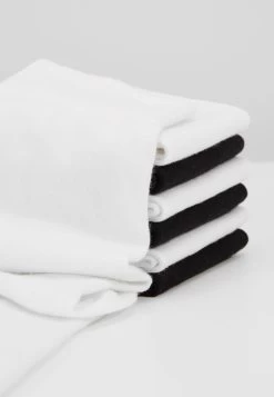 Pier One 7 Pack - Calcetines - White/Black -Pier One 887153a669e24dd0b3ff5748cd21b4f1