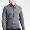Pier One Chaqueta De Punto - Dark Grey Melange -Pier One 89964db05255445fb08c0030c9180840