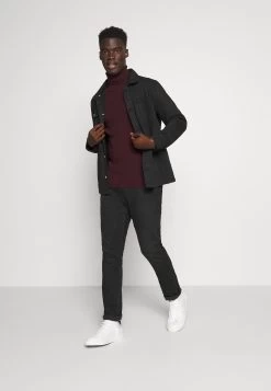 Pier One Muscle Fit Turtle - Jersey De Punto - Mottled Bordeaux -Pier One 986d5767f9c34112921f8a40cd6998a3