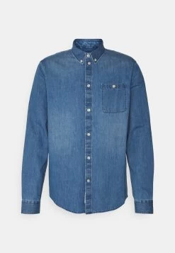Pier One Denim Shirt - Camisa - Blue Denim