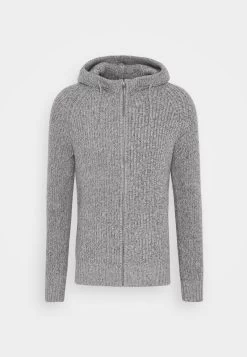 Pier One Chaqueta De Punto - Mottled Light Grey -Pier One a330d3b13c5e471e8bcf3e168b493c86