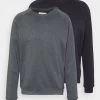 Pier One 2 Pack - Sudadera - Black/Mottled Dark Grey 2 Pier One 2 Pack - Sudadera - Black/Mottled Dark Grey -Pier One aac32521ee404b7f82fed2b996d01930