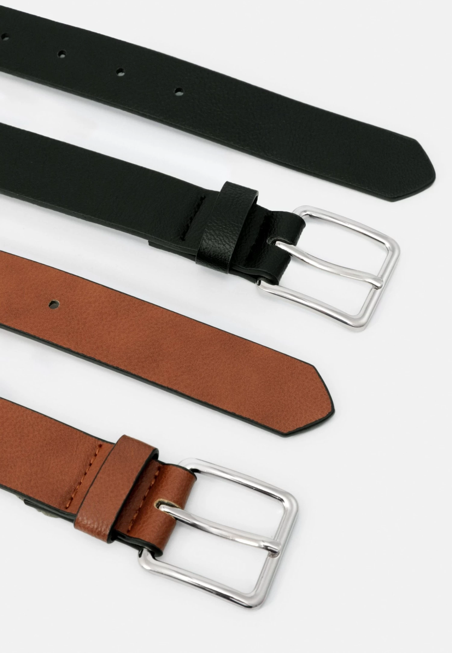 Pier One 2 Pack - Cinturón - 802 - Black_708 - Cognac 4 Pier One 2 Pack - Cinturón - 802 - Black_708 - Cognac - Imagen 2