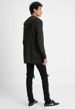 Pier One Chaqueta De Punto - Black/Olive -Pier One b1c42fa61d4b4b0ab71ca3de14a4aa30