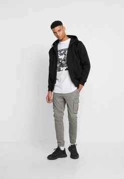 Pier One Cuffed Skinny Trouser- Pantalones Cargo - Grey -Pier One bcf6802fe30f4fe39e862b57575270b4