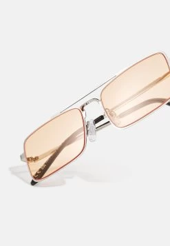 Pier One Unisex - Gafas De Sol - Silver-Coloured, Orange -Pier One c3e0b08b50694894a004abe5f6d7d7b9