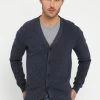 Pier One Chaqueta De Punto - Mottled Blue