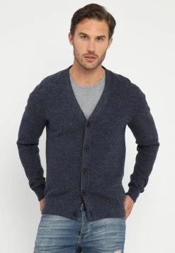 Pier One Chaqueta De Punto - Mottled Blue