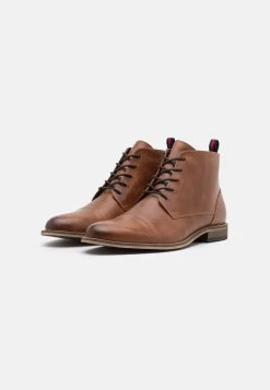 Pier One Leather - Botines Con Cordones -Camel -Pier One d4f3658cda634baf9bbd5f8e95badb5d