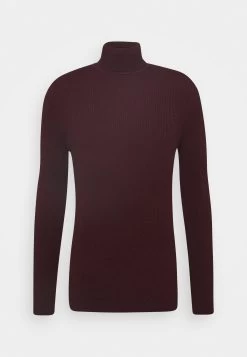 Pier One Muscle Fit Turtle - Jersey De Punto - Mottled Bordeaux -Pier One d6bb26cd2a7941d69a2388e64193126d