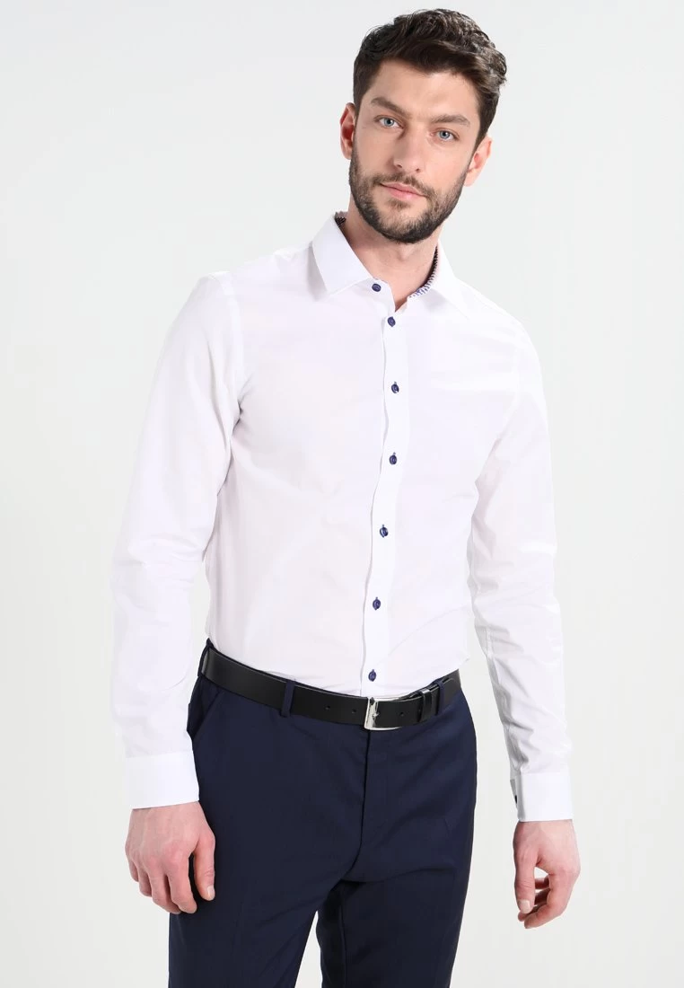 Pier One Camisa - White/Blue 3 Pier One Camisa - White/Blue