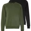 Pier One 2 Pack - Sudadera - Khaki/Black -Pier One de12feccbd1e47b3bbcb87b59c3bd67a