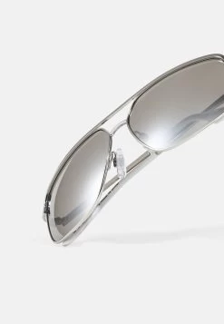 Pier One Unisex - Gafas De Sol - Silver-Coloured, Black -Pier One e2e667893a6348519937490659beba93