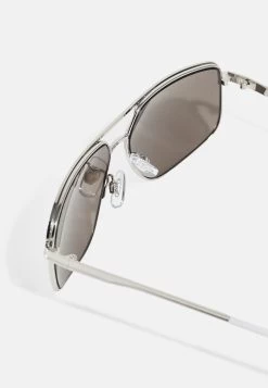 Pier One Unisex - Gafas De Sol - Silver-Coloured, Black -Pier One e4032642d98b4cd386349df91f3cefe3