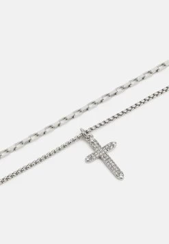 Pier One 2 Pack - Collar - Silver-Coloured -Pier One e42a886ec2cf4c778fd634ddb3804b3a