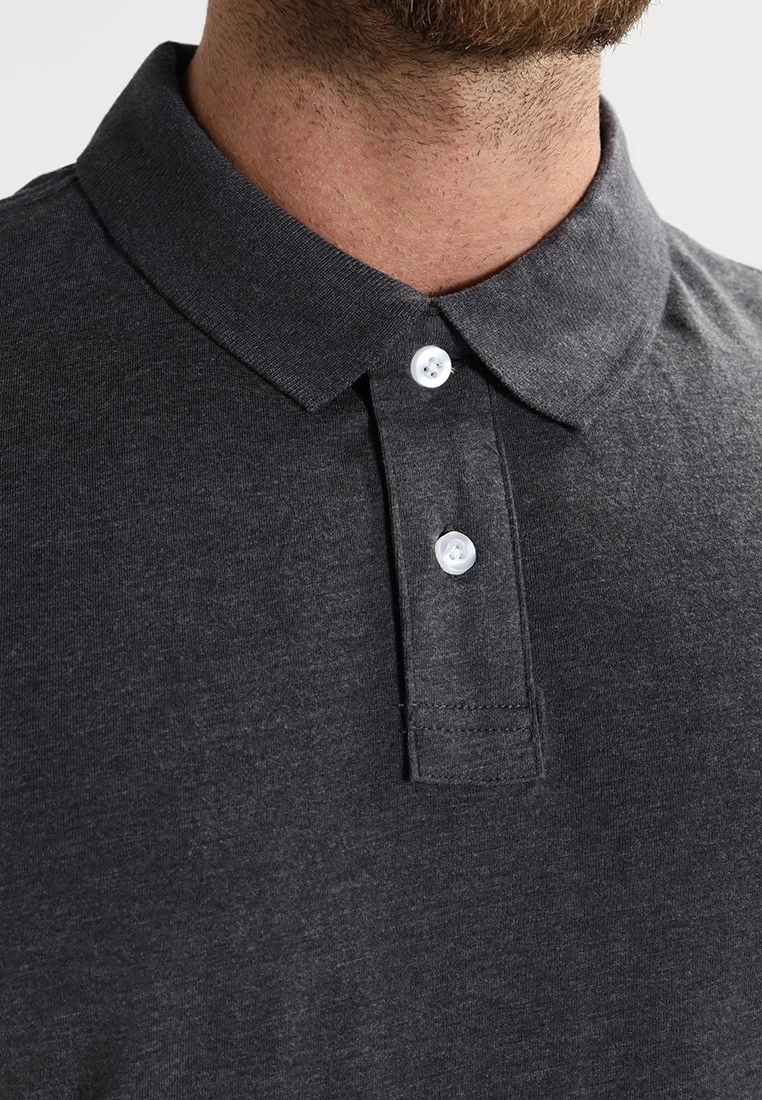 Pier One Polo - Dark Grey Melange 6 Pier One Polo - Dark Grey Melange - Imagen 4