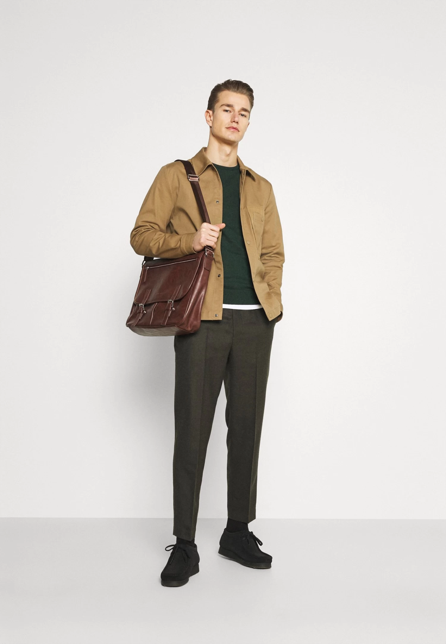 Pier One Basic Crewneck - Jersey De Punto - Mottled Dark Green 4 Pier One Basic Crewneck - Jersey De Punto - Mottled Dark Green - Imagen 2