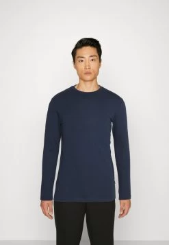 Pier One Camiseta De Manga Larga - Light Green/Beige/Dark Blue -Pier One ecfaf74aa6da4ede9653fbbe59f615fd