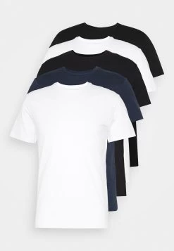 Pier One 5 Pack - Camiseta Básica - Black/White/Blue 10 Pier One 5 Pack - Camiseta Básica - Black/White/Blue -Pier One f1b37127ec2d45f98139c878d4f29450