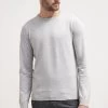Pier One Basic Crewneck - Jersey De Punto - Light Grey -Pier One f8db32b329f64ca7a5bff641a17f39df