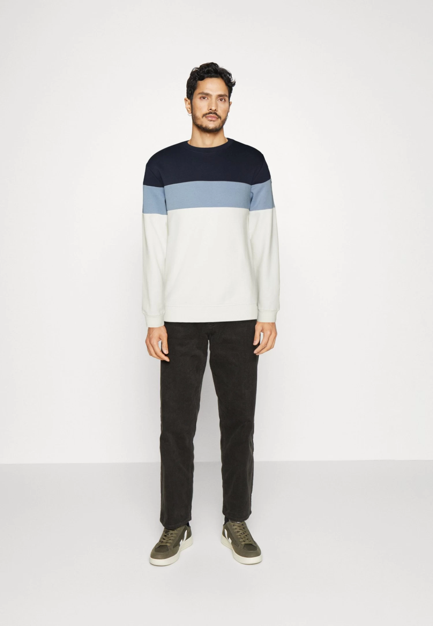 Pier One Sudadera - Blue/Off-White/Grey 4 Pier One Sudadera - Blue/Off-White/Grey - Imagen 2